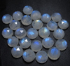 8mm - 20pcs - A high Quality Rainbow Moonstone Super Sparkle Rose Cut Faceted Round -Each Pcs Full Flashy Gorgeous Fire
